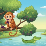 Stories for Kids in Hindi – The Monkey and the Crocodile Story for Kids.
