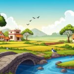 the foolish goat moral story for kids cartoon illustration