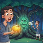 Greedy farmer Raghu feeling jealous small village farm Hindi moral story