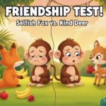 True vs selfish friend monkey story Hindi thumbnail